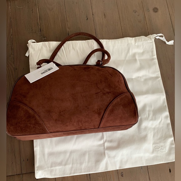 Reformation Arianna Bag brown chocolate suede NWT - Picture 11 of 11